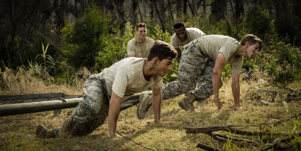 Military boot camp training